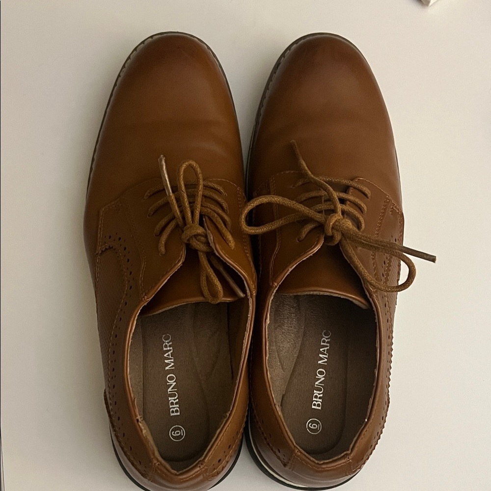 Boys Brown Dress Shoes